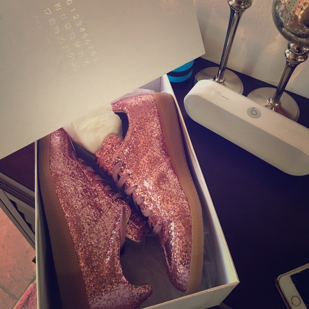 Maison Martin Margiela glitter sneakers